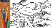 Kung Fu Panda Coloring Game