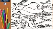 Kung Fu Panda Coloring Game