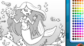 Mermaid Aquarium Coloring