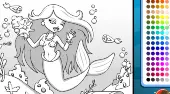 Mermaid Aquarium Coloring