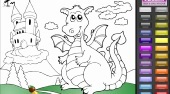 Dragon Castle Coloring