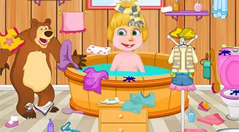 Masha Bathroom Cleaning