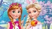 Anna And Elsa Easter Fun