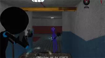 Stickman Armed Assassin Going Down