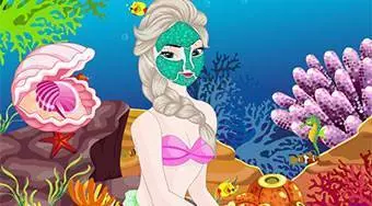 Elsa Mermaid Spa Makeover