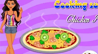 Moana Cooking Summer Chicken Pizza